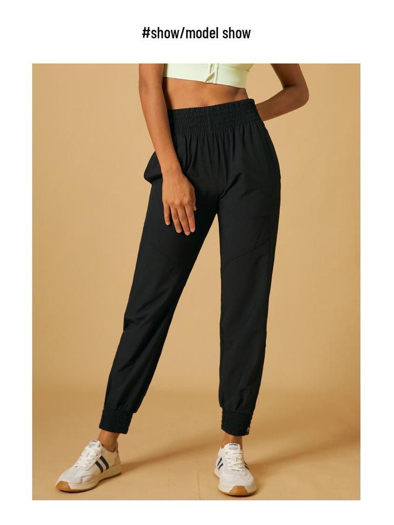 Women's Stylish Korean Cargo Yoga Pants - Elastic, Slimming, Perfect for Spring & Autumn