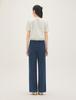 Roem Back Elastic Wide Denim Pants Rmtjg26G14