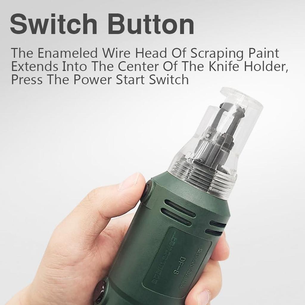 DF-8 0.3-3mm Enamelled Wire Stripping Machine, 110V/220V Handheld Magnet Varnished Wire Stripper Copper Wire Peering Tool