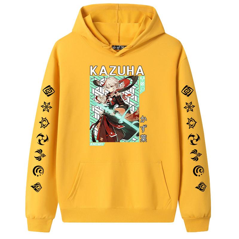 Genshin Impact Mobile Tour Character Maple Yuanwanye hettegenser Langermet genser for menn og kvinner Par Mote Topp fortykket