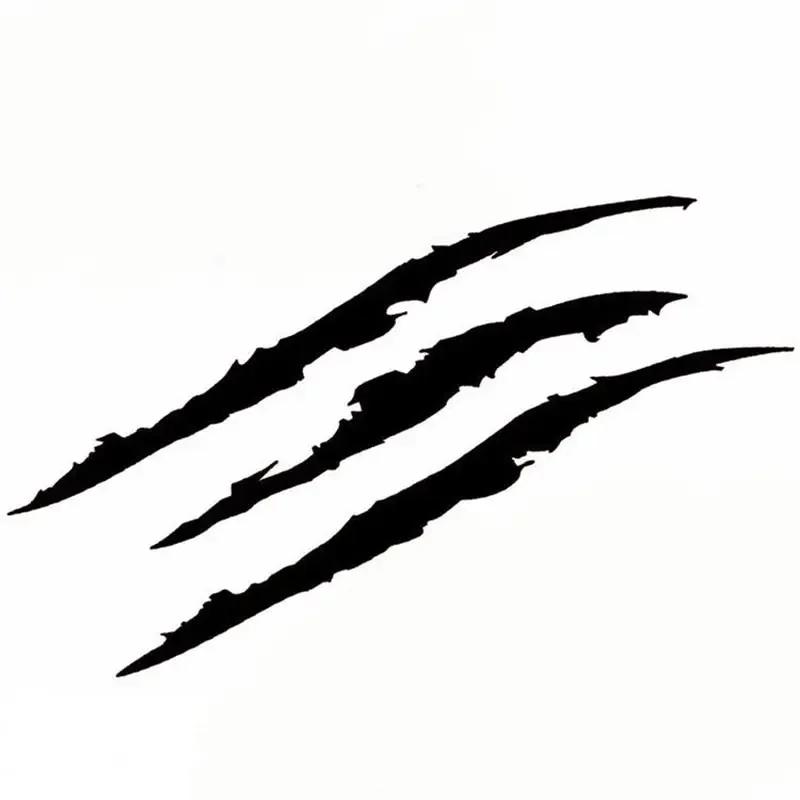 

Car Monster Claw Scratch Decal Reflective Sticker for Car Auto Headlight Decoration Vinyl Decal чорний