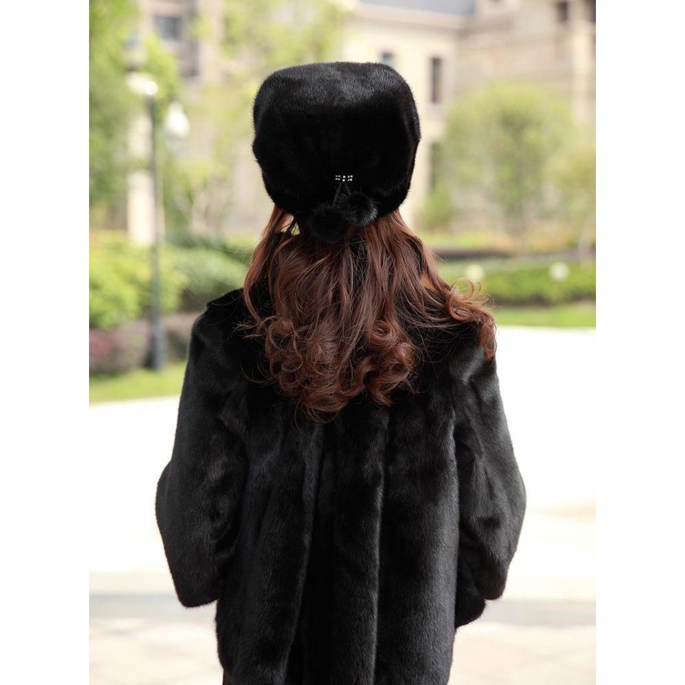 Winter Hats for Middle-aged and Elderly Women Grandma Old Lady Mother Hats Warm Autumn and Winter Elderly Environmentally Friendly Mink Hats