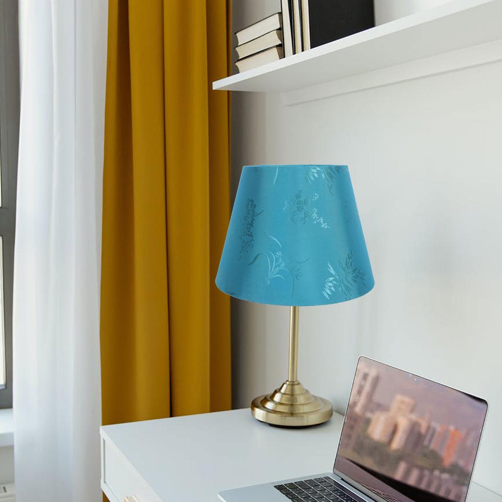 Chic Cloth Embroidery Lampshade Modern Light Cover for Table Lamp Bedroom Living Room Study Light Decor Accessory