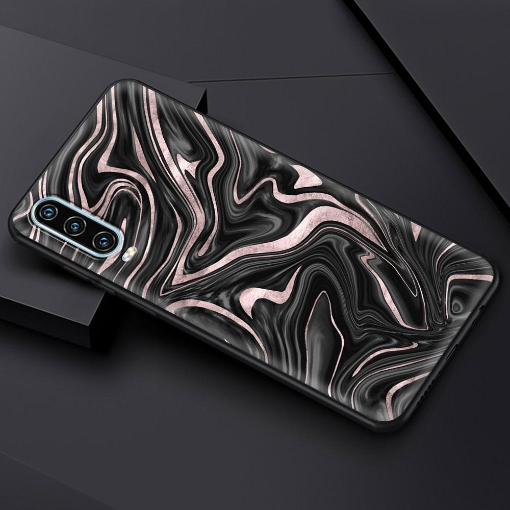 Marble Pattern Gold Glitter Case For Huawei P50 P40 P30 Lite E P20 Pro Y9 Y7 Y6 2019 P Smart 2021 Z Y6p Y7a Y9s Phone Cover Soft