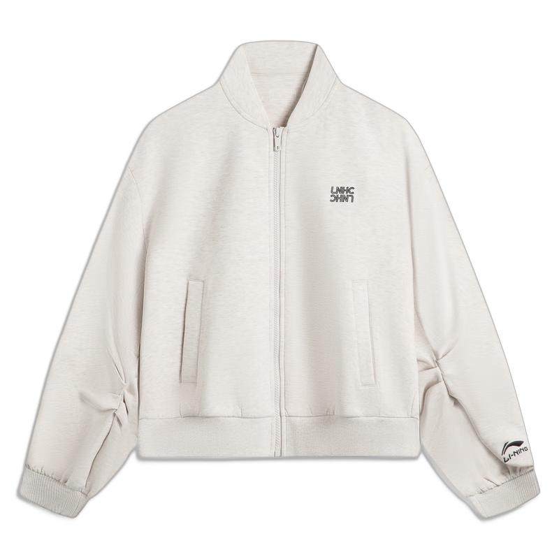 Li-Ning Women's 2025 Baseball Collar Cardigan Sweatshirt AWDV418