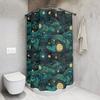 Celestial Starry Nights Shower Curtain & Bath Mat Set - Mystical Witchy Bathroom Decor