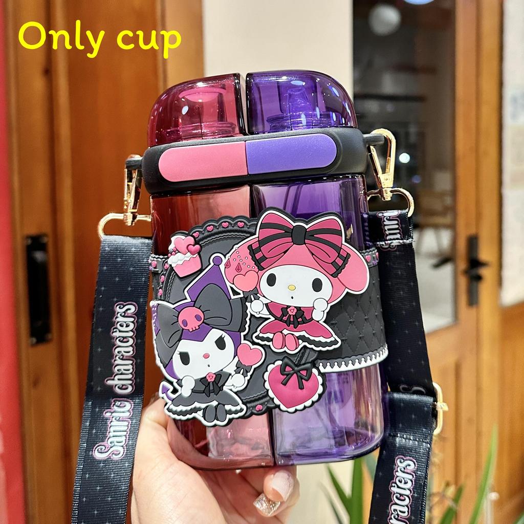 Sanrio Melody Tritan Reusable Straw Water Bottle With Leakproof Seal For Kids And Adults