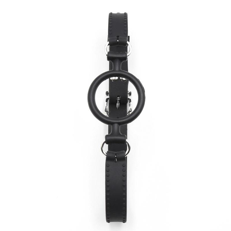 Curea din silicon cu inel O, Gag cu gură deschisă, Jucării BDSM pentru fixare orală Fetish, Bot pentru sclavie pentru sclavă sexuală, Flirt de cuplu SM