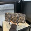 Bag Women's Bag 2025 New Korean Version Fashion Leopard Print Shoulder Bag Ins Internet Celebrity Large Capacity Messenger Small Square Bag Pu
