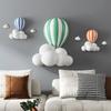 3D Heißluftballon Statue Haus Wanddekoration Weiße Wolke Harzskulptur Wohnzimmer Schlafzimmer Innenwand Hängedekor