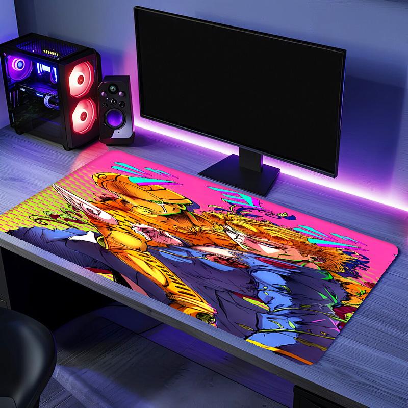 JoJo's Bizarre Adventure Mauspads - Rutschfeste Gummibasis, Glatte Oberfläche für Arbeit, Gaming, Büro und Zuhause, Schreibtisch-Mauspad