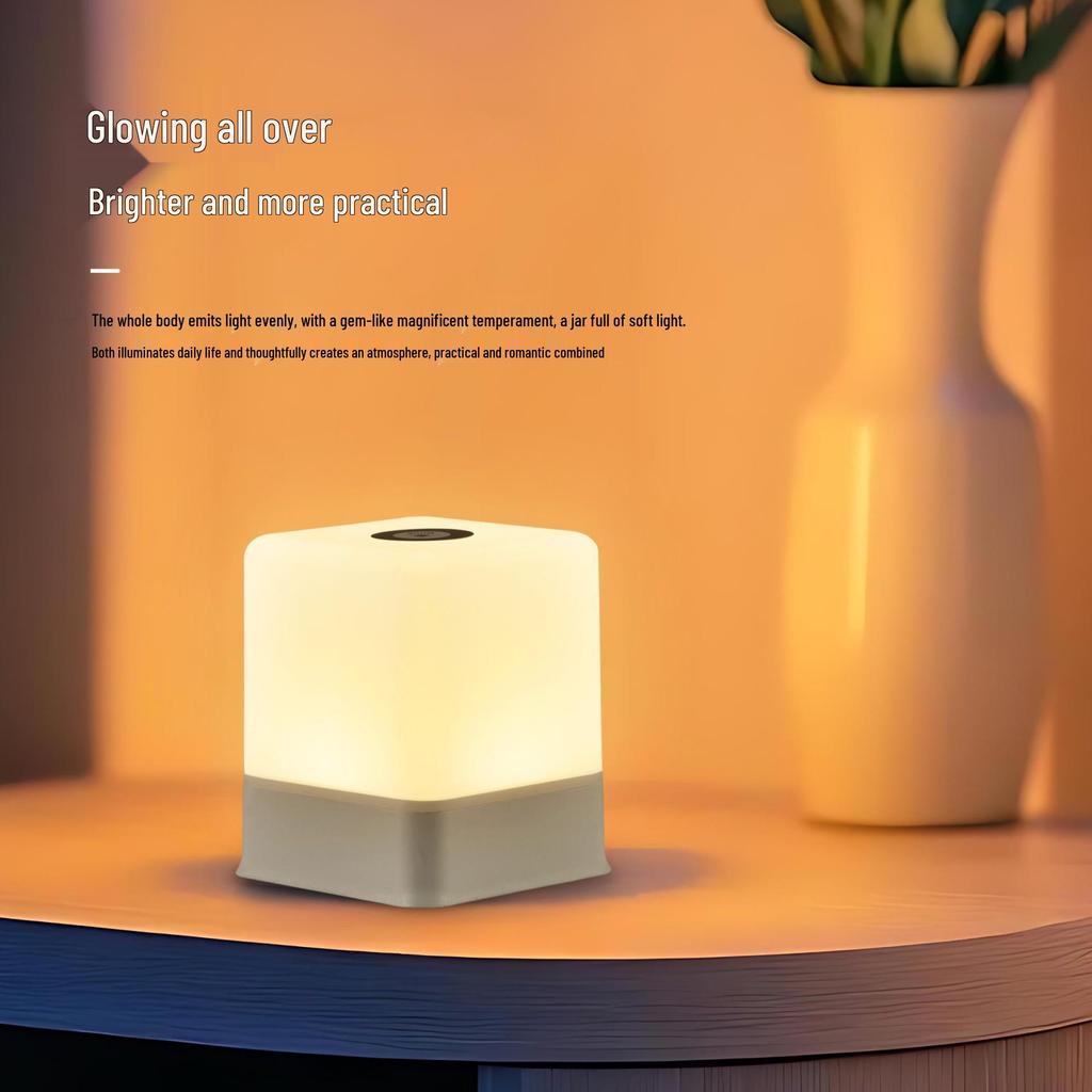 Rechargeable Touch Night Light: Baby Feeding & Bedside Sleep Lamp with Eye-Protecting Atmosphere