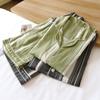 Sweet Striped Couples Shorts Pajamas Sets Women and Men Sleepwear Summer Short-sleeve Cotton Pyjama Homewear
