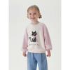 Mark Jenny Girls' Fun Cat Color-Block Sweatshirt Children's Loose Top 2026 Spring New Style 250150