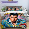 Elvis 3-teiliges Bettwäsche-Set Bettbezug Verschluss Enthält 1 Bettbezug & 2 Kissenbezüge für Alle Jahreszeiten Schlafzimmer Zuhause Wohnheim Dekor