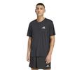 Adidas Men's Run Essentials Running T-Shirt Black KB5965 Size L ClimaCool Recycled Polyester Athletic Tee