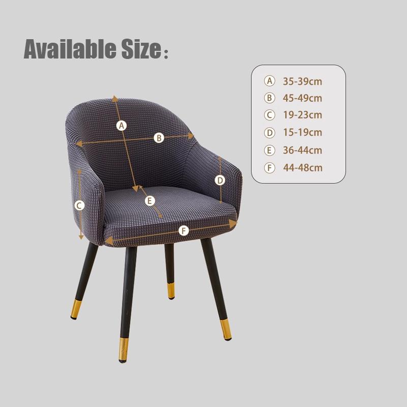 Armless Wingback Chair Slipcover Protective Cover for Dining Room Kitchen Home Furniture Dustproof Seat Protector