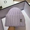 [Rabbit Fur] Vsl French Paris Wool Hat Warm Plush Knitted Hat Women'S Soft Waxy Sweet Ear Protection Hat