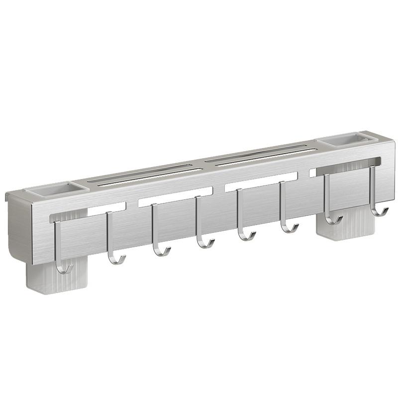 Stainless Steel Knife Holder No-Drill Wall-Mounted Kitchen Rack Multi-Functional Chopsticks and Knife Storage Rack