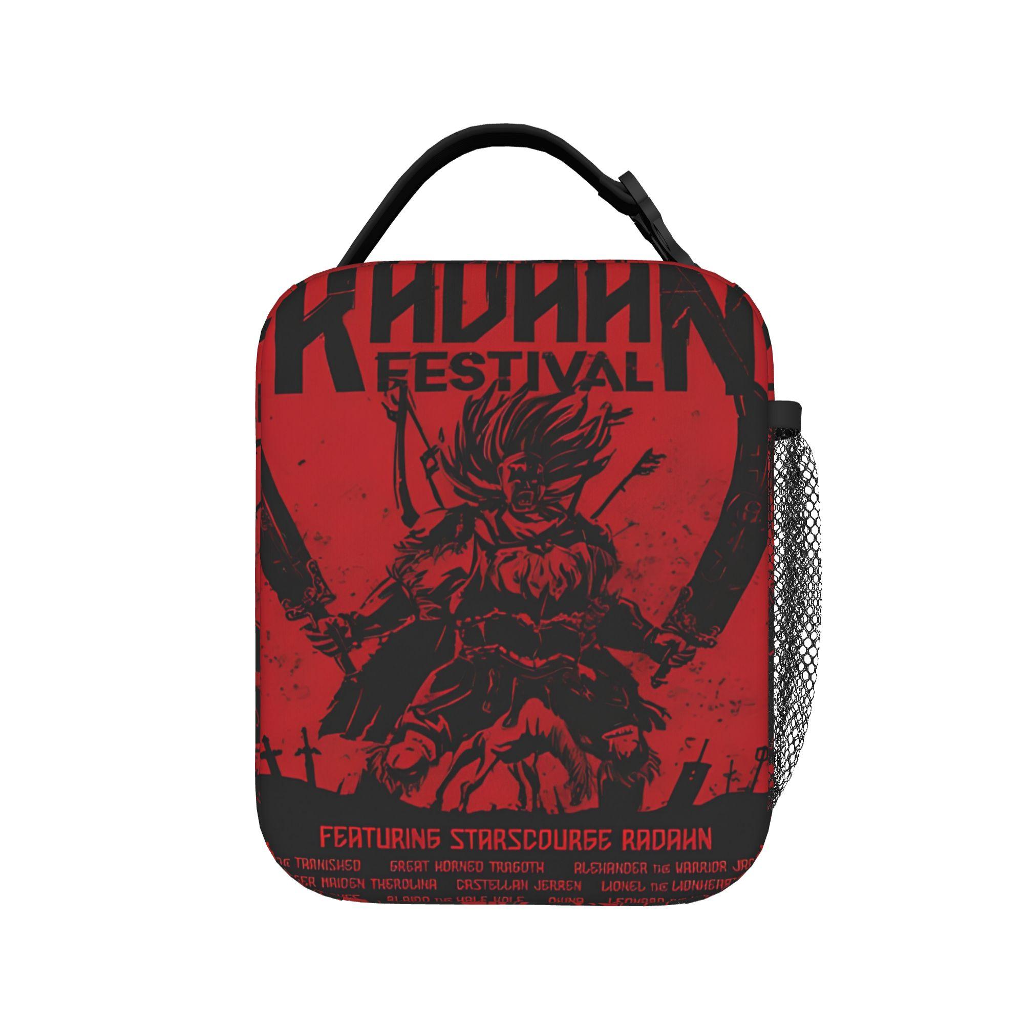 Festival Radahn Elden Game Ring Lunchtas Reislunchbox Voor Kind Thermische Lunchzakken Oxford Draagbare Geïsoleerde Koeltas One Size
