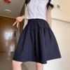 Academy Style Versatile Skirt Women's Summer Retro Medium and Long High Waist Anti-light Umbrella Skirt Sub-skirt