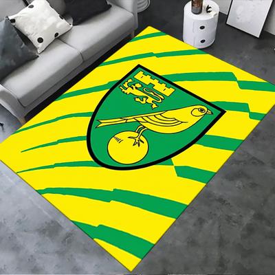 Norwich City FC Carpet Rug for Living Room Bedroom Home Sofa Decoration,Kids Play Non-slip Floor Mat