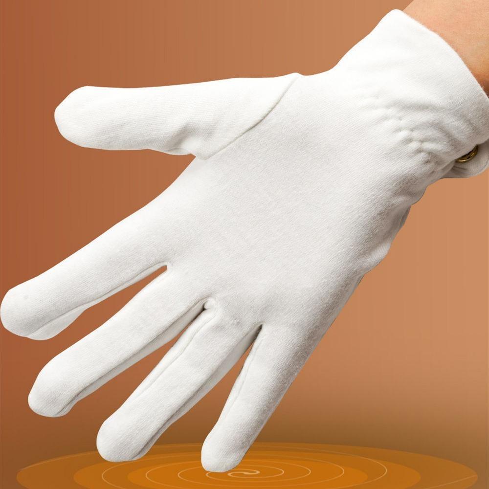 2pcs Cotton Blend Billiard Referee Gloves Snap Cuff White Cotton Billiard Referee Billiard Games белый