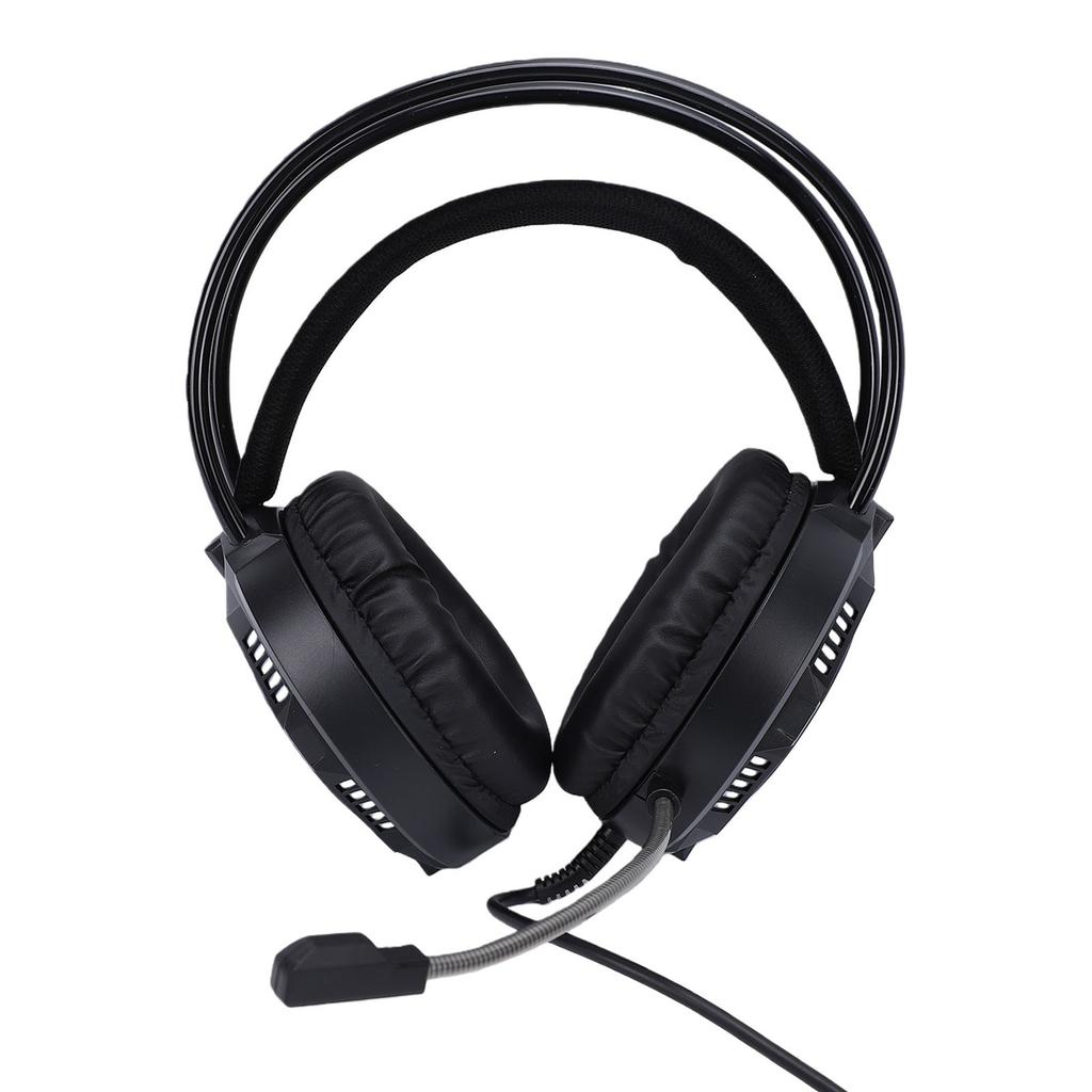3.5mm Wired Gaming Headset 7.1 Surround Sound RGB Headphones with Noise Cancelling Mic 50mm Driver Unit Memory Foam