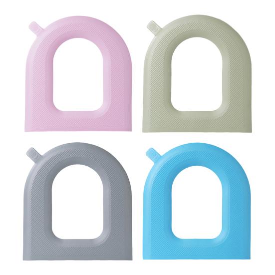 Toilet Seat with Integrated Handle Easy To Clean EVA Waterproof Material Thickened Non-Slip Surface Quick Drying Toilet Seat Pad