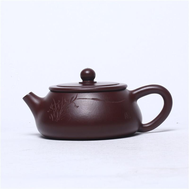 

140 мл чайники из фиолетовой глины Исин, ручная работа, горшок-черпак из камня Макростома, чайник из необработанной руды, фиолетовый чайник из глины Чжу с фильтром, чайный сервиз Zisha, подарок