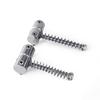 Bass Bridge String Saddle Plate Block Instrument Bass Electric Guitar Replacement Accessories Spring Screws with Wrench