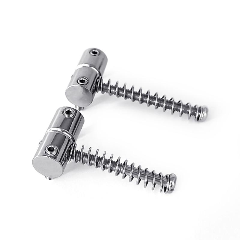 Bass Bridge String Saddle Plate Block Instrument Bass Electric Guitar Replacement Accessories Spring Screws with Wrench