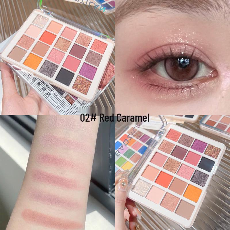Versatile Multi-Color Eyeshadow Palette: Contour, Highlight & Matte Shimmer Earth Tones