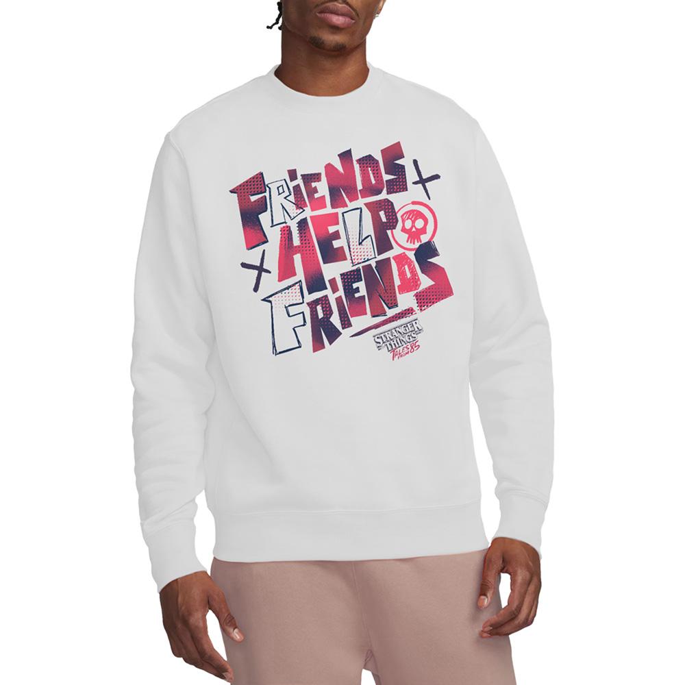 Stranger Things: Tales from Â´85 Unisex Adult Friends Help Sweatshirt