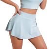 Side Pocket Breathable Yoga Skirt Pants Slim Fit Anti Chafe Running Fitness Tennis Skirt