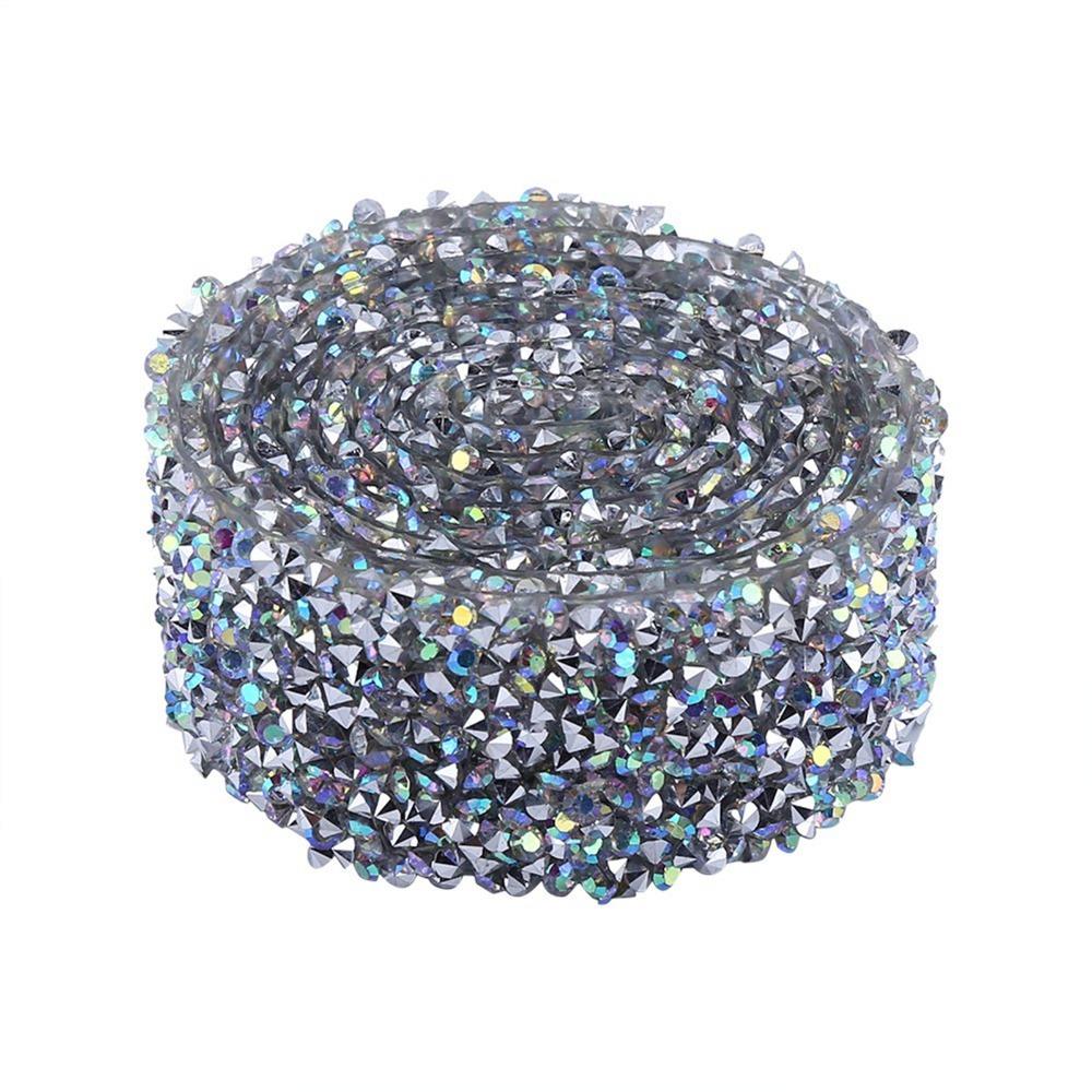 1 Stück 3 cm Breite Kristall Strassband 1 Yard Länge Wiederverwendbares Funkelndes Strassband Banding Gürtel