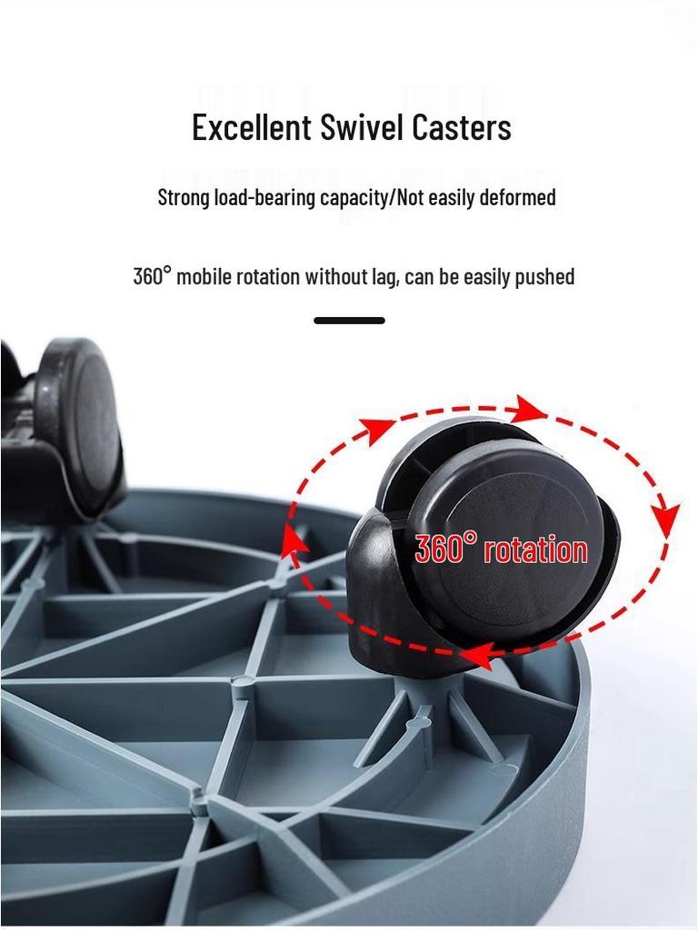 Gehärtetes Harz Mobiler Blumentopf-Untersetzer mit Universal-Lenkrollen und Wasserauffang.