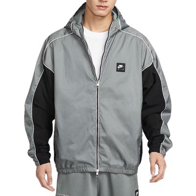 Veste fonctionnelle à fermeture éclair hybride à air, style splicing, multicouche pour homme IO0559-084