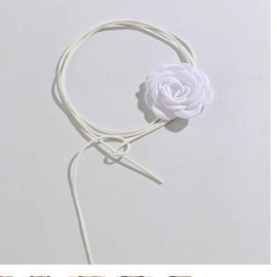 

Jewelry Personalized Handmade Rose Necklace, Creative Long Diy Flannel Choker Necklace