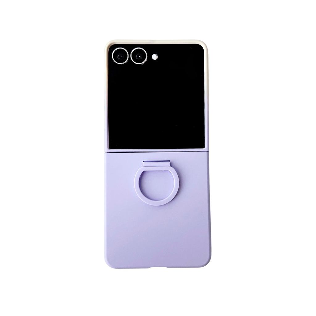 Ring Buckle Phone Case for Samsung Z FLIP7 TPU Hard Cover