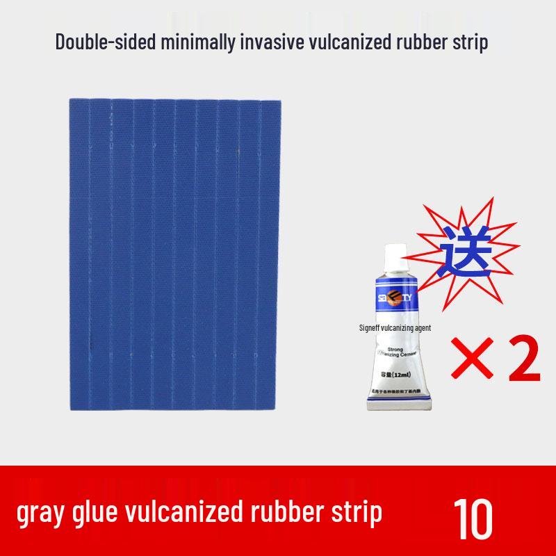 Motorcycle & EV Tire Repair Kit with Vulcanized Rubber Strips & Glue