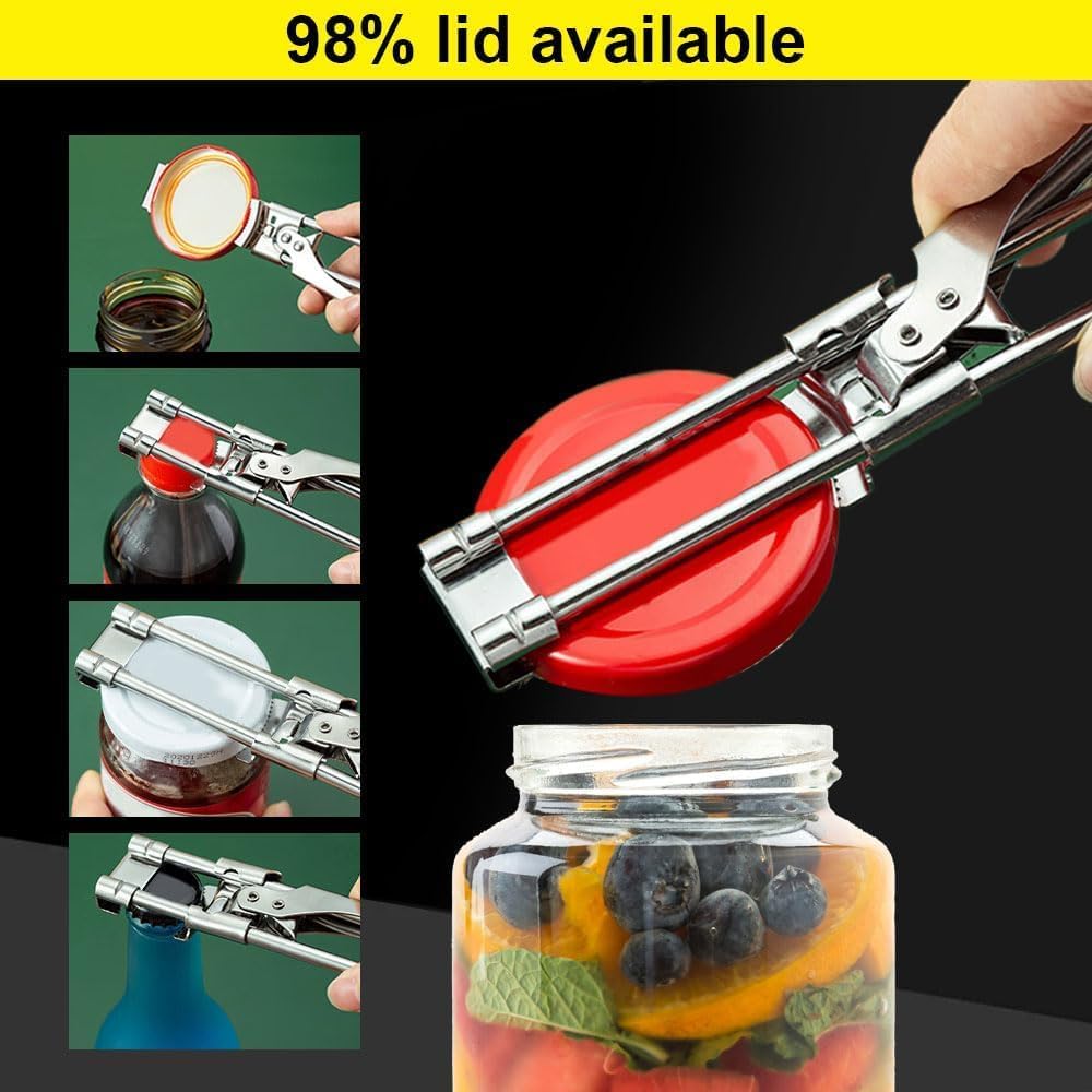 2026 New Jar Opener for Weak Hands,Adjustable Stainless Steel Jar Opener,Jar Gripper Tight Lid Opener, Jar Lid Gripper,Kitchen Gadgets Accessories