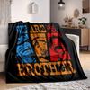 1pc ONE PIECE Soft Skin-Friendly Flannel Blanket with Digital Printing, Various Sizes Available for Family, Friends, Birthday
