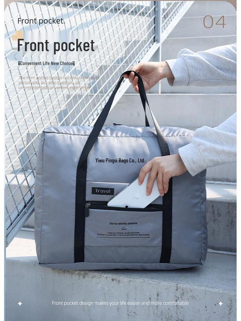 Women's Large Capacity Lightweight Carry-on Travel Bag - Foldable Organizer for Short Trips & Business Outings