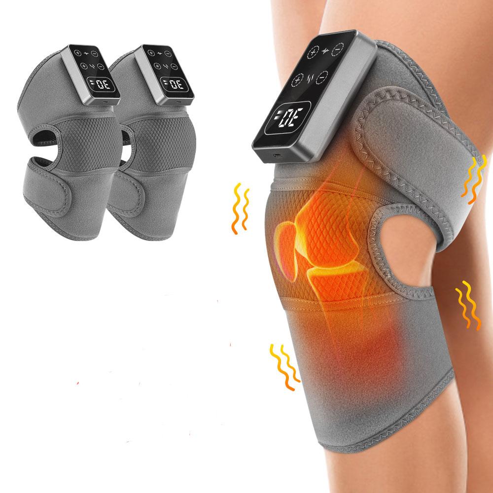 Electric Heating Knee Wrap with 5 Modes Muscle Relaxation Hot Compress Joint Protection Vibration Device for Leg Massage
