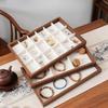 Jewelry Storage Tray Multi-Grid Organizer for Rings Necklaces Watches Bracelets Vintage Wenwen Display Plate