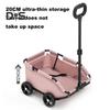 Hundewagen mit 4 Rädern, zusammenklappbar, für kleine Hunde und Katzen, Haustier-Kinderwagen zum Reisen, Einkaufen, Spazierengehen, Spielen