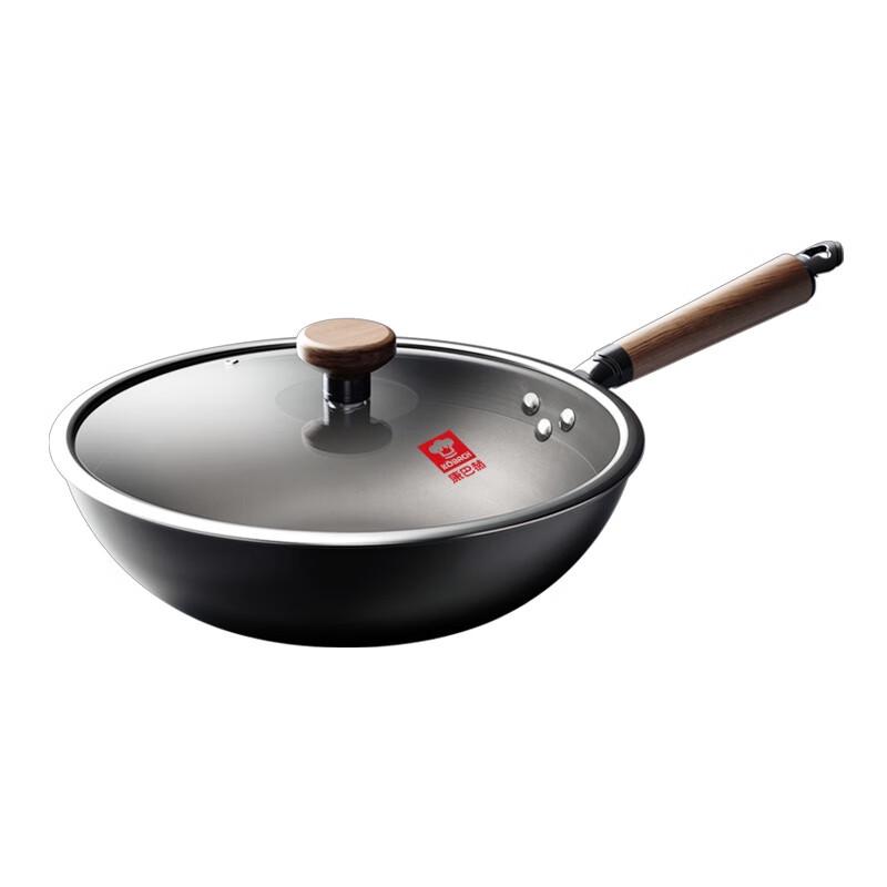 KABACH 32cm Coating-Free Non-Stick Stir-Fry Pan
