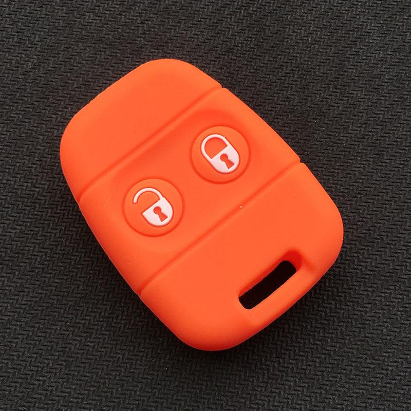 Silicone Car Key Cover Case for Rover MG for Land Rover Defender Freelander 2Buttons Remote Key Alarm Key Case Shell