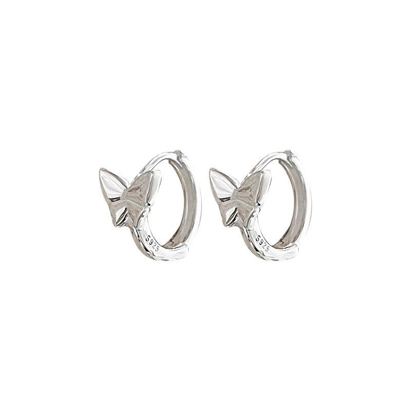 Light Luxury Feeling Super Fairy Butterfly Ear Button Temperament Niche Atmosphere Literary and Elegant Earrings for Women